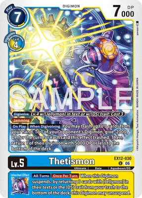 Thetismon, Digimon card EX12-030
