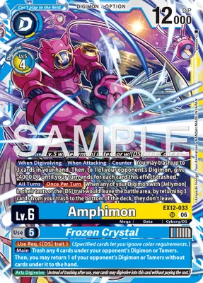 Amphimon, Digimon card EX12-033
