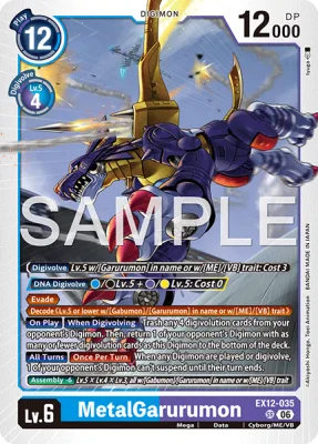 MetalGarurumon, Digimon card EX12-035