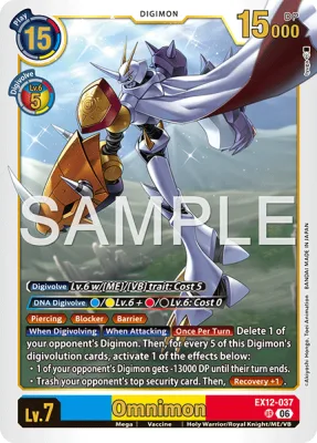 Omnimon, Digimon card EX12-037
