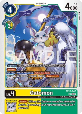 Gatomon, Digimon card EX12-042