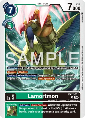 Lamortmon, Digimon card EX12-051