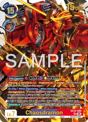 Chaosdramon, Digimon card EX12-060