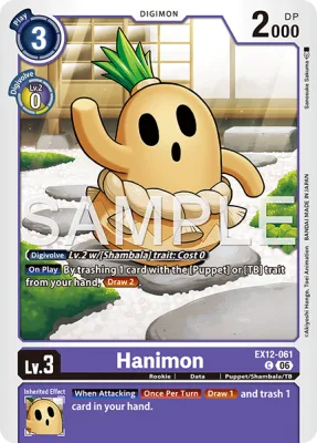 Hanimon, Digimon card EX12-061