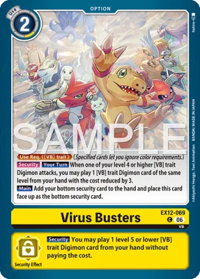 Virus Busters, Digimon card EX12-069