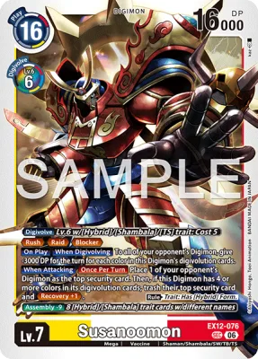Susanoomon, Digimon card EX12-076