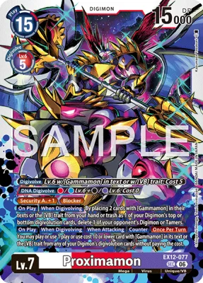 Proximamon, Digimon card EX12-077