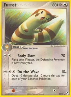 Furret — Legend Maker #33, 2006. Illustrated by Tomokazu Komiya.