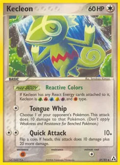 Kecleon — Legend Maker #37, 2006. Illustrated by Tomokazu Komiya.