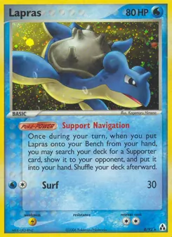 Lapras — Legend Maker #8, 2006. Illustrated by Kagemaru Himeno.