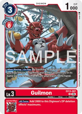 Guilmon, Digimon card EX13-007