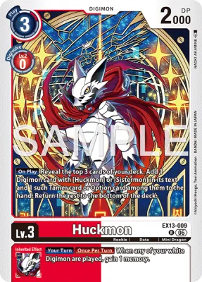 Huckmon, Digimon card EX13-009