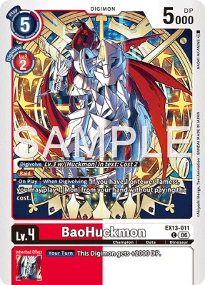 BaoHuckmon, Digimon card EX13-011