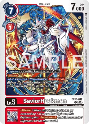 SaviorHuckmon, Digimon card EX13-012