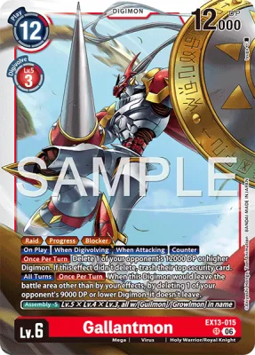 Gallantmon, Digimon card EX13-015
