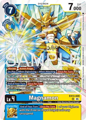 Magnamon, Digimon card EX13-020