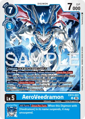 AeroVeedramon, Digimon card EX13-022