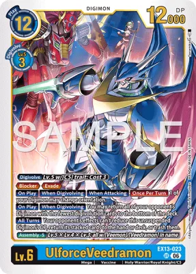 UlforceVeedramon, Digimon card EX13-023