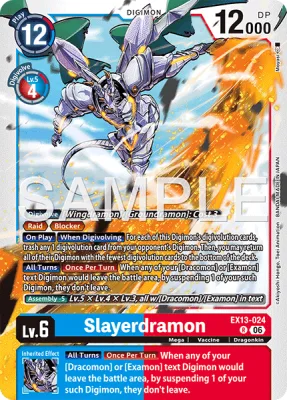 Slayerdramon, Digimon card EX13-024