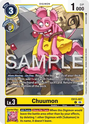 Chuumon, Digimon card EX13-027