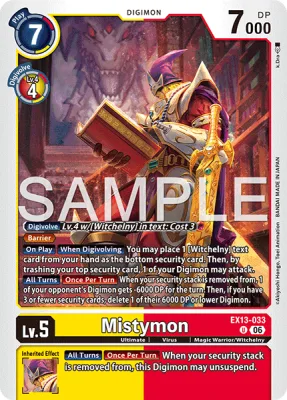 Mistymon, Digimon card EX13-033