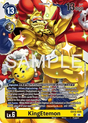 KingEtemon, Digimon card EX13-035