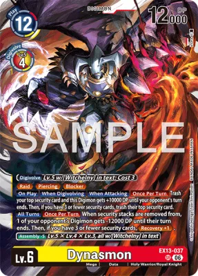 Dynasmon, Digimon card EX13-037