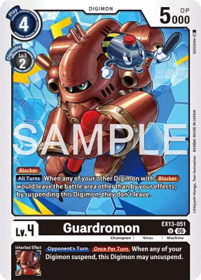 Guardromon, Digimon card EX13-051