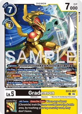 Grademon, Digimon card EX13-057