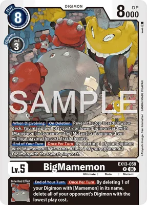BigMamemon, Digimon card EX13-059