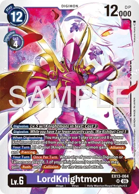 LordKnightmon, Digimon card EX13-064