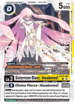 Sistermon Blanc (Awakened), Digimon card EX13-065