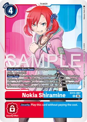 Nokia Shiramine, Digimon card EX13-067