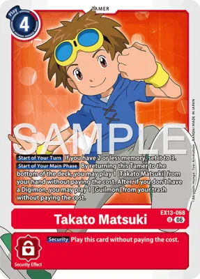 Takato Matsuki, Digimon card EX13-068
