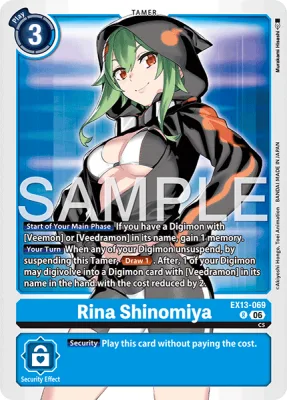 Rina Shinomiya, Digimon card EX13-069