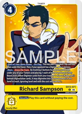 Richard Sampson, Digimon card EX13-071
