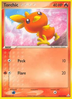 Torchic — Holon Phantoms #83, 2006. Illustrated by Kagemaru Himeno.