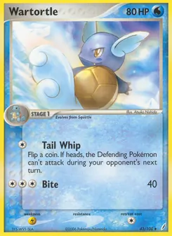 Wartortle — Crystal Guardians #43, 2006. Illustrated by Atsuko Nishida.