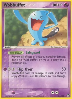 Wobbuffet — Power Keepers #24, 2007. Illustrated by Masakazu Fukuda.