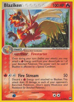 Blaziken — Power Keepers #5, 2007. Illustrated by Masakazu Fukuda.