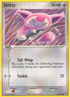 Skitty — Power Keepers #62, 2007. Illustrated by Tomokazu Komiya.