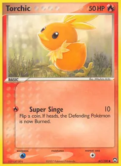 Torchic — Power Keepers #67, 2007. Illustrated by Mitsuhiro Arita.