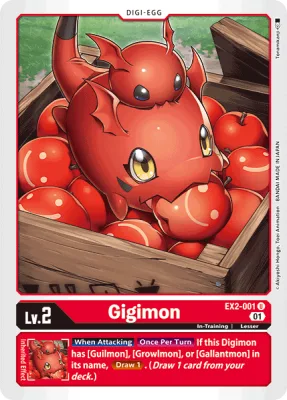 Gigimon, Digimon card EX2-001