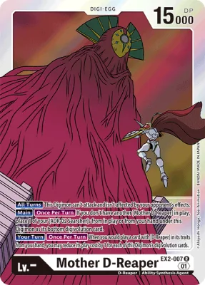 Mother D-Reaper, Digimon card EX2-007