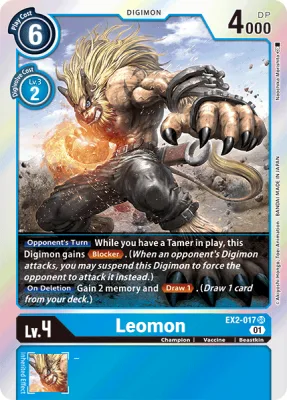 Leomon, Digimon card EX2-017