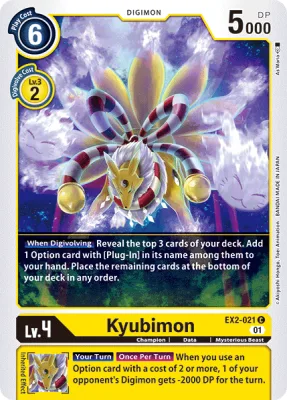 Kyubimon, Digimon card EX2-021