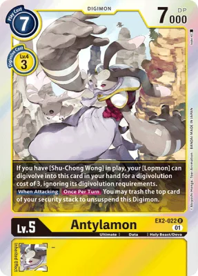 Antylamon, Digimon card EX2-022