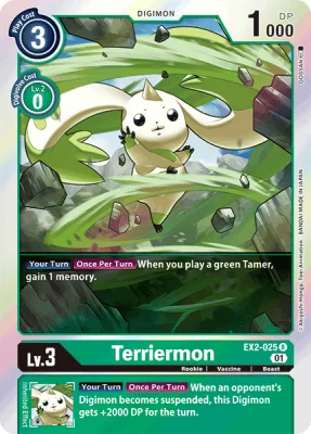 Terriermon, Digimon card EX2-025