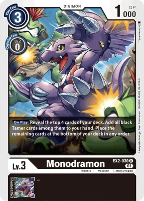 Monodramon, Digimon card EX2-030