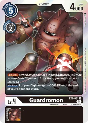 Guardromon, Digimon card EX2-031